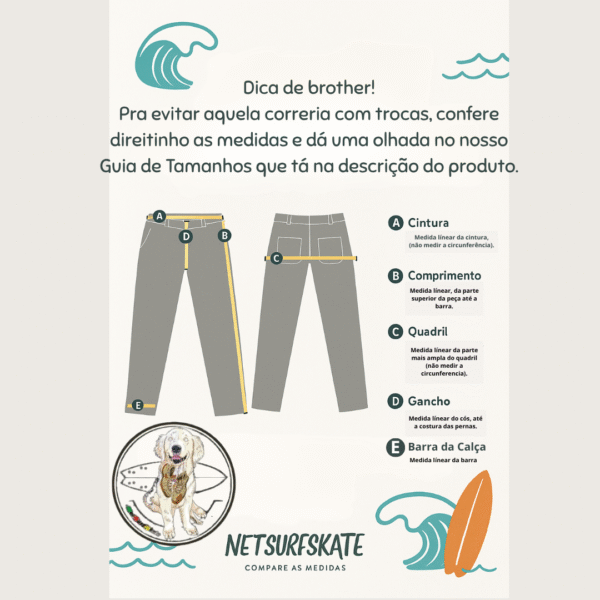 Calça Jeans Da Hui Azul - Imagem 4