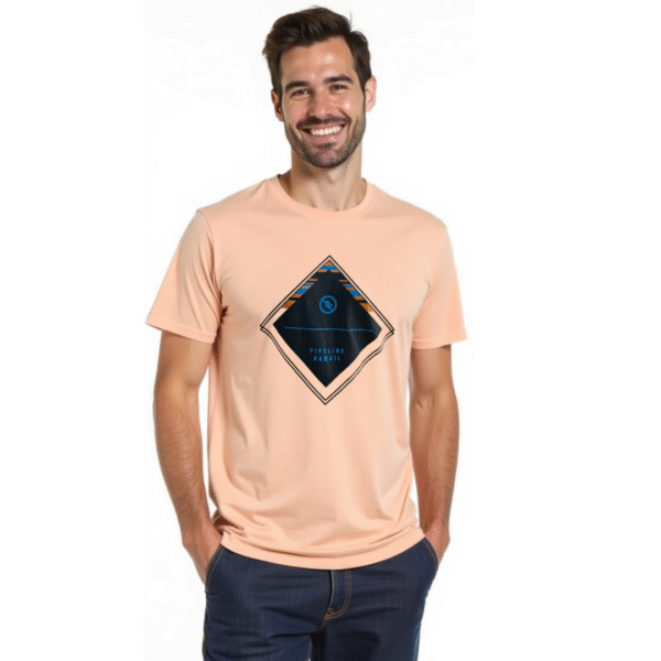 Camiseta Da Hui Pipeline Rosa